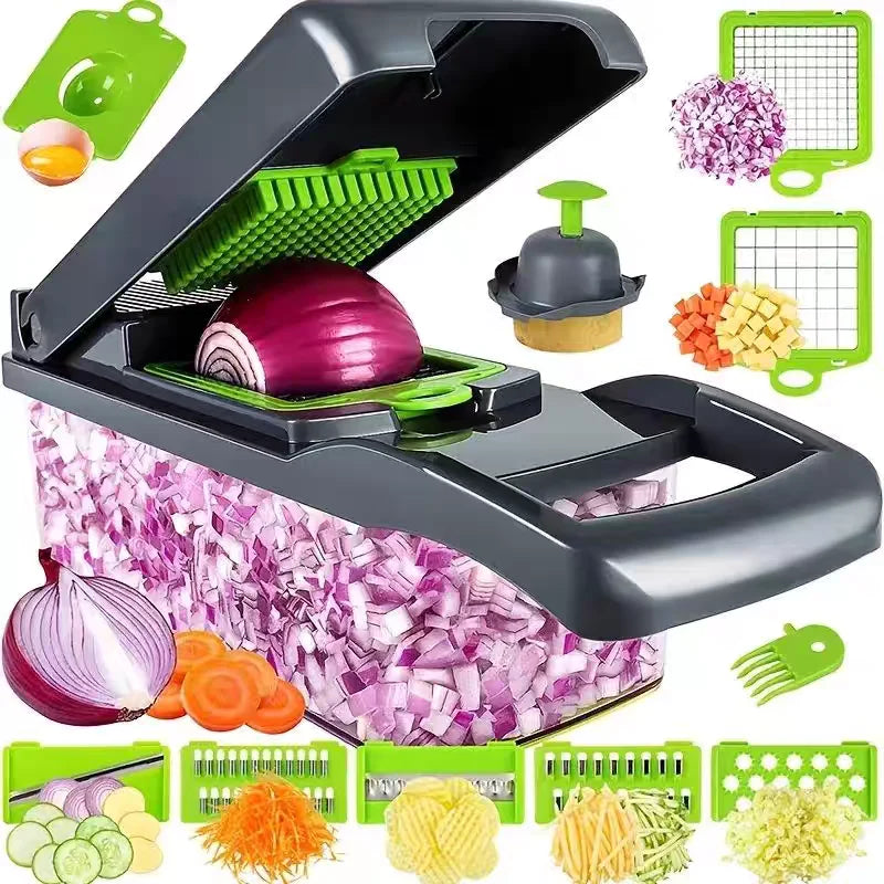 12-in-1 Multi-Functional Vegetable Chopper & Slicer
